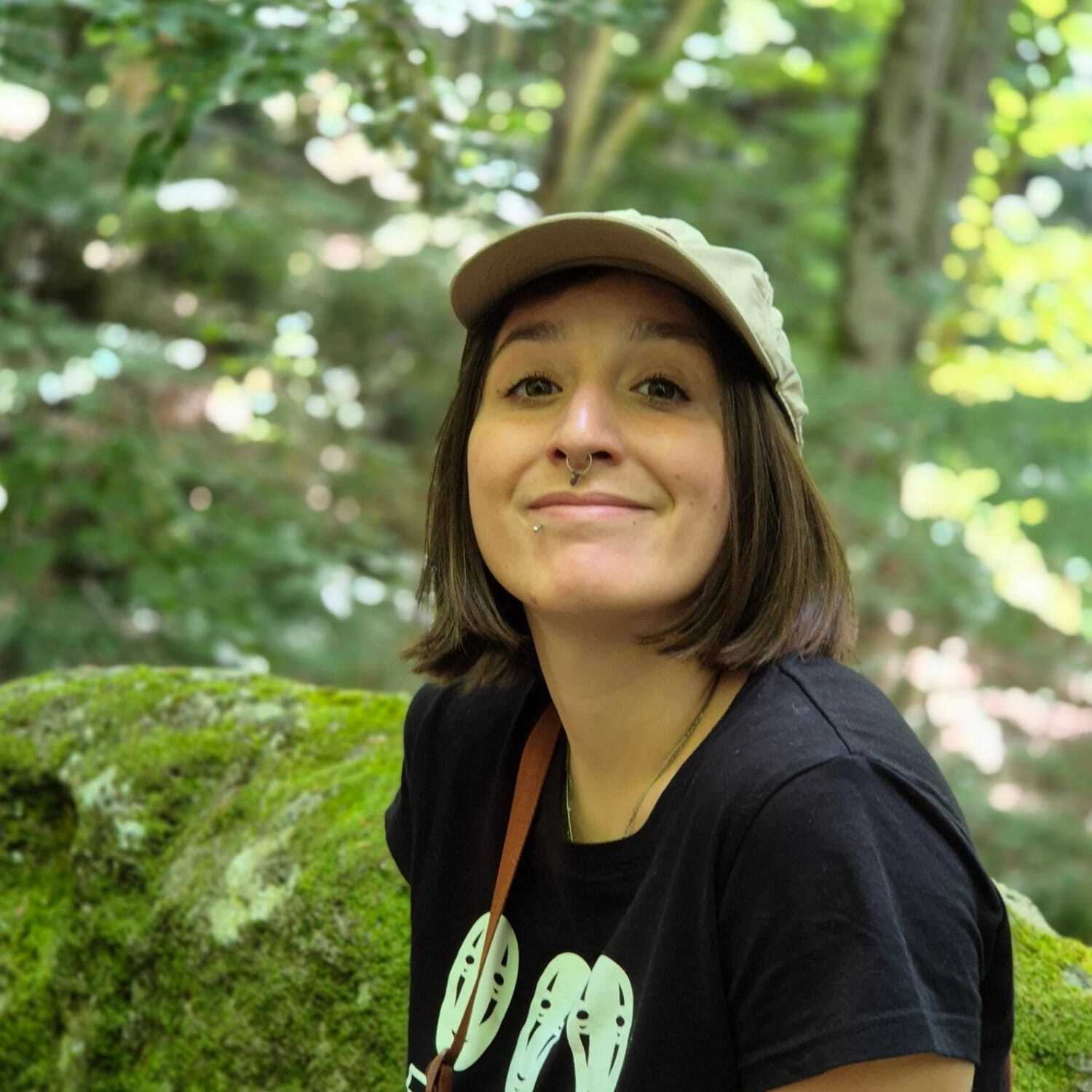 Me. In a forest.